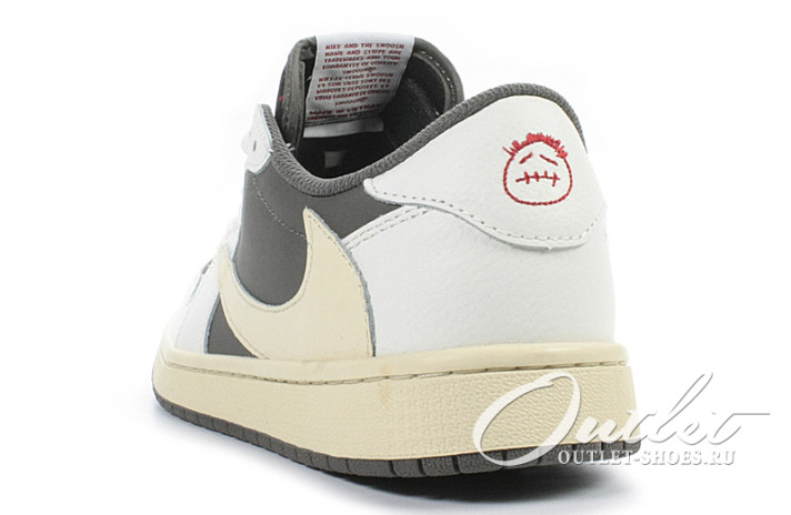 Кроссовки Nike Air Jordan 1 Low Travis Scott Reverse Mocha DM7866-162 белые, коричневые, фото 2