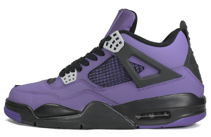 Кроссовки Nike Air Jordan 4 (IV) Retro Travis Scott Purple   фиолетовые
