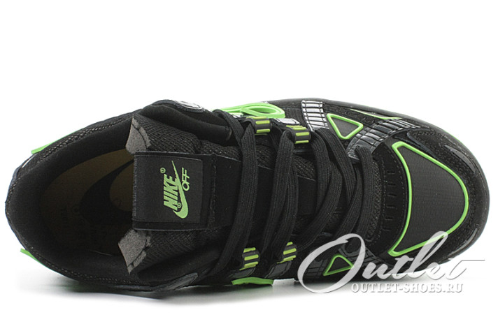 Кроссовки Nike Air Rubber Dunk Off White Green Strike CU6015-001 черные, фото 3