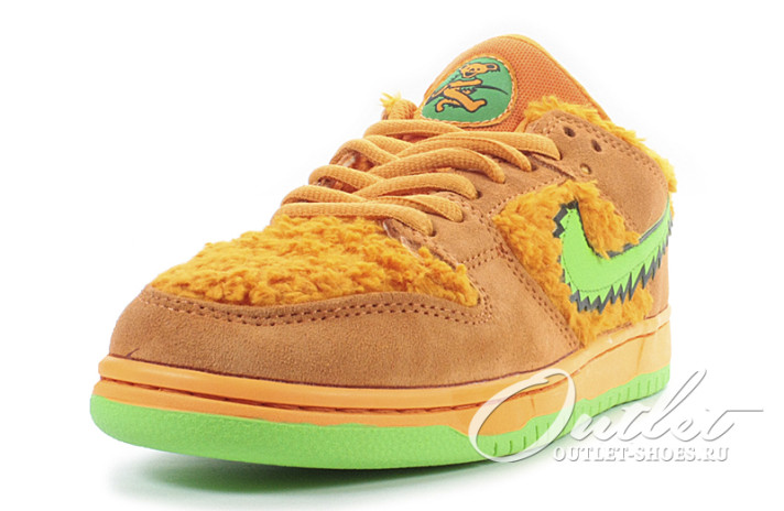 Кроссовки Nike Dunk SB Low Grateful Dead Bears Orange CJ5378-800 оранжевые, фото 1