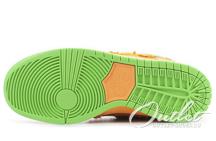 Кроссовки Nike Dunk SB Low Grateful Dead Bears Orange CJ5378-800 оранжевые, фото 4