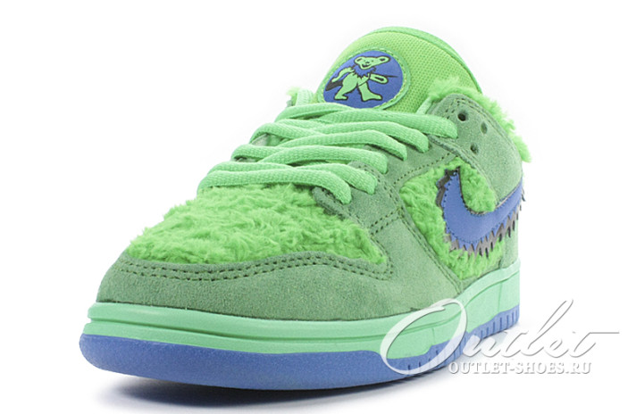 Кроссовки Nike Dunk SB Low Grateful Dead Green Bear CJ5378-300 зеленые, фото 1