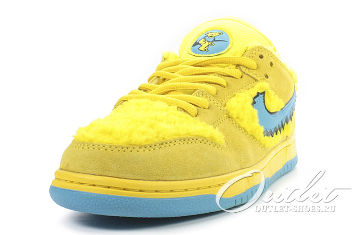 Кроссовки Nike Dunk SB Low Grateful Dead Yellow Bear CJ5378-700 желтые, фото 1