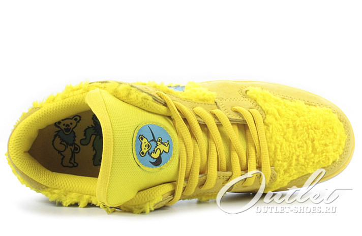 Кроссовки Nike Dunk SB Low Grateful Dead Yellow Bear CJ5378-700 желтые, фото 3