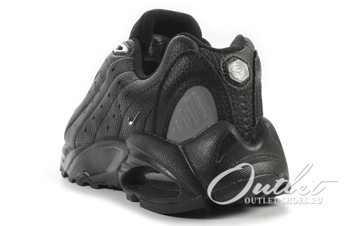 Кроссовки Nike Hot Step Air Terra Drake NOCTA Triple Black DH4692-001 черные, кожаные, фото 2