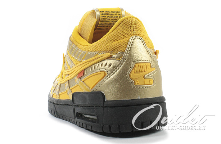 Кроссовки Nike Air Rubber Dunk Off White University Gold CU6015-700 желтые, фото 2