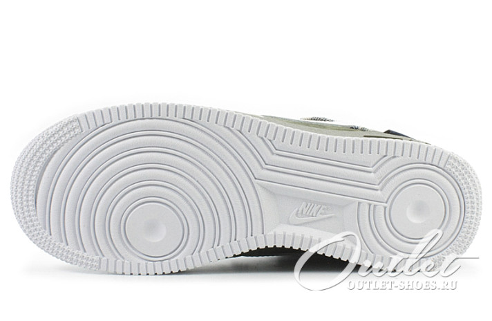 Кроссовки Nike Air Force 1 Low Pendleton Grey Green  серые, фото 4
