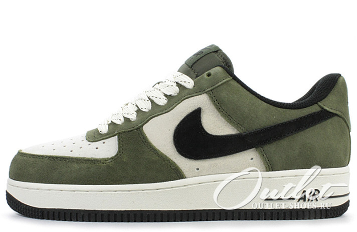 Кроссовки Nike Air Force 1 Low Winter Akira Green Black White  зеленые, фото 1