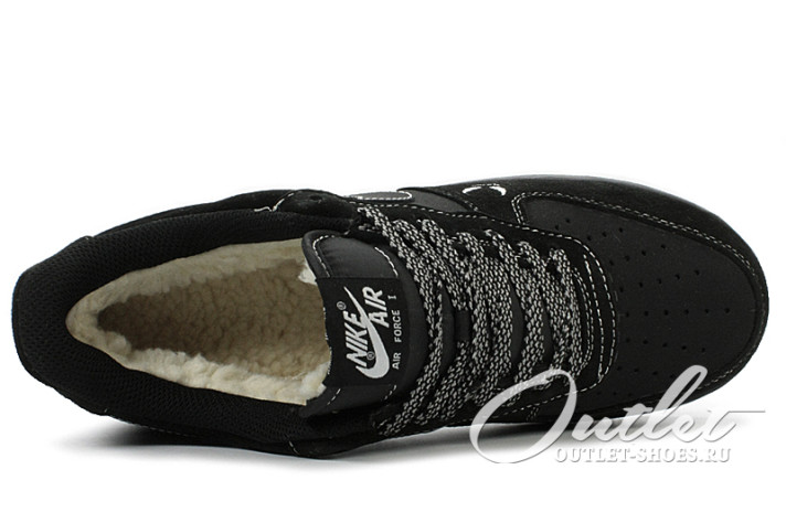Кроссовки Nike Air Force 1 Low Winter Venom Black  черные, фото 3