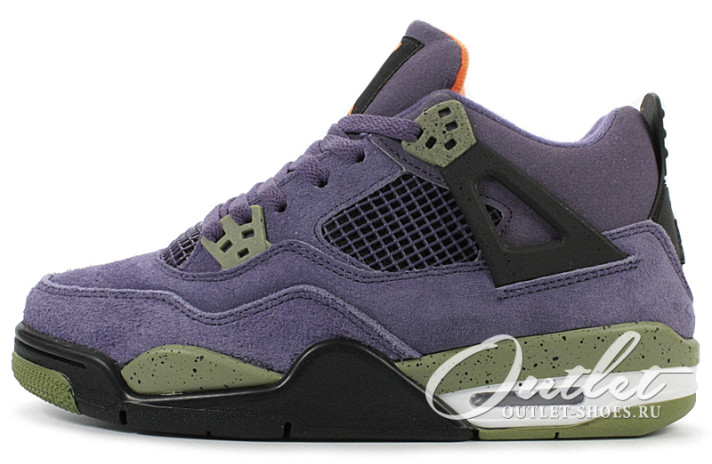 Кроссовки Nike Air Jordan 4 (IV) Retro Canyon Purple AQ9129-500 фиолетовые