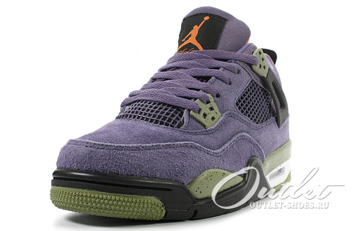 Кроссовки Nike Air Jordan 4 (IV) Retro Canyon Purple AQ9129-500 фиолетовые, фото 1