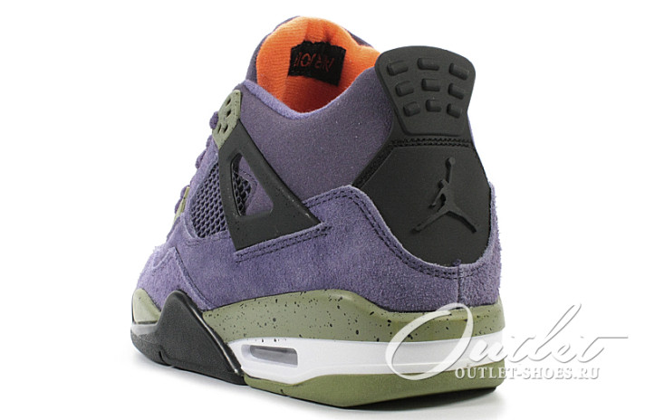 Кроссовки Nike Air Jordan 4 (IV) Retro Canyon Purple AQ9129-500 фиолетовые, фото 2