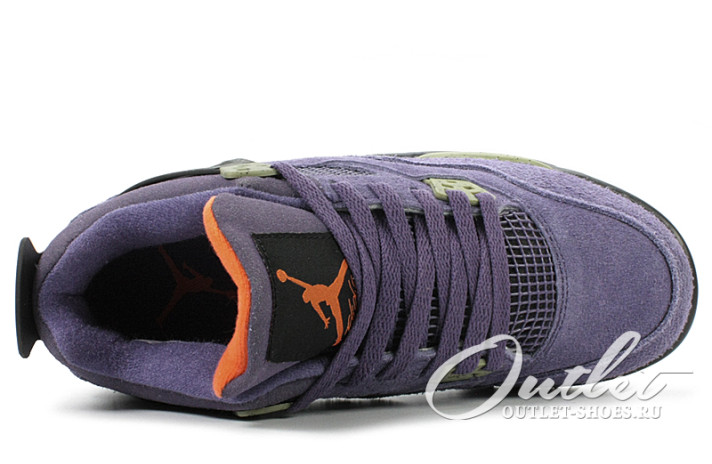 Кроссовки Nike Air Jordan 4 (IV) Retro Canyon Purple AQ9129-500 фиолетовые, фото 3