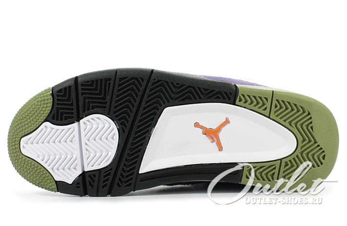 Кроссовки Nike Air Jordan 4 (IV) Retro Canyon Purple AQ9129-500 фиолетовые, фото 4