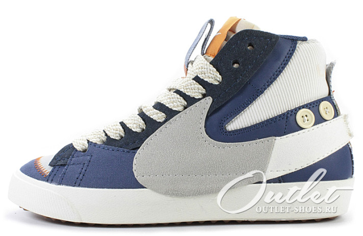 Кроссовки Nike Blazer Mid 77 Jumbo Voodoo DR0978-001 синие, серые