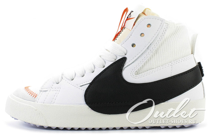 Кроссовки Nike Blazer Mid 77 Jumbo White Black DD3111-100 белые