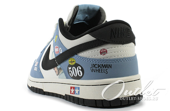 Кроссовки Nike Dunk SB Low Sand Scorcher 506 TG1391-506 белые, синие, фото 2