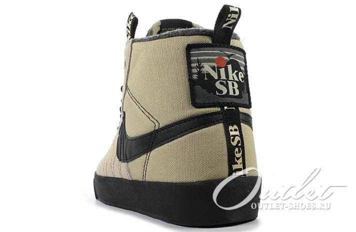 Кроссовки Nike SB Zoom Blazer Mid Acclimate Desert Rattan DC8903-200 бежевые, фото 2