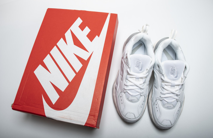 Кроссовки Nike M2K Tekno White Pure Platinum AO3108-100 белые, кожаные, фото 5