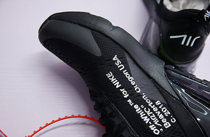 Кроссовки Nike Air Max 270 Off White Black  черные, фото 3