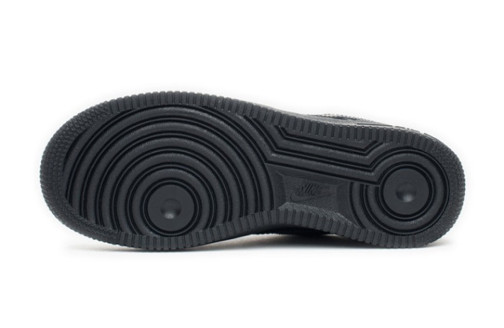Кроссовки Nike Air Force 1 Low Winter Black Leather  черные, кожаные, фото 4