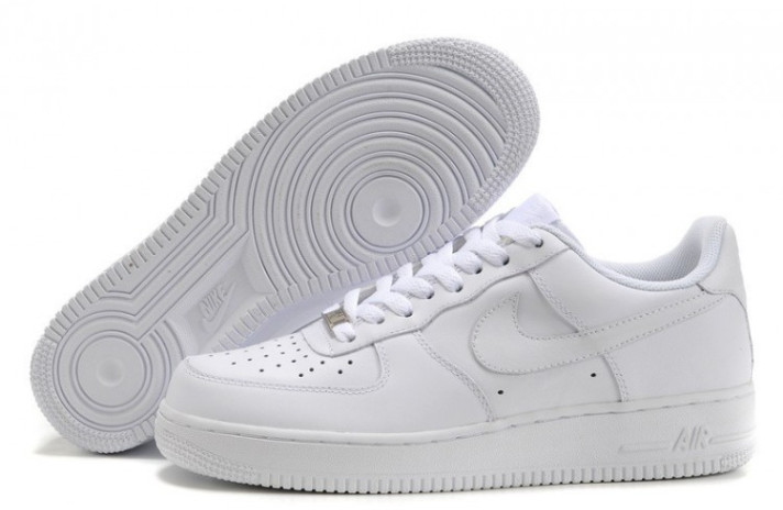 Кроссовки Nike Air Force 1 Low Pure White Leather CW2288-111 белые, кожаные, фото 3