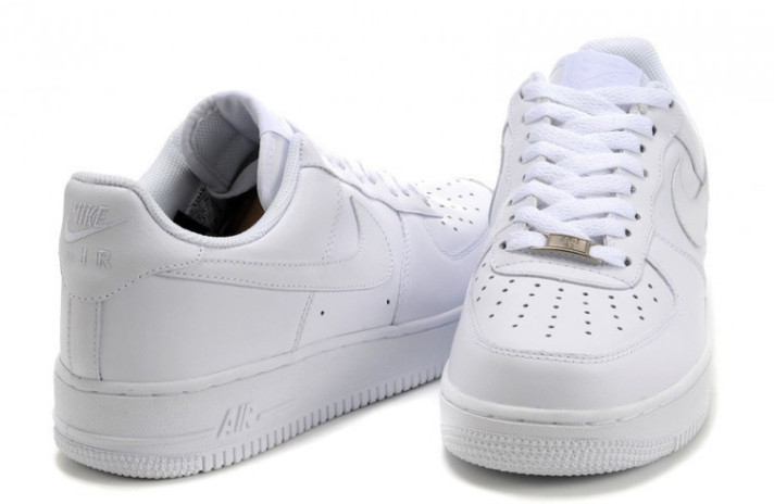 Кроссовки Nike Air Force 1 Low Pure White Leather CW2288-111 белые, кожаные, фото 2