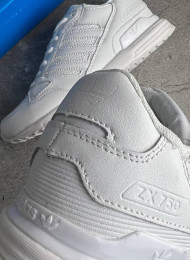 Кроссовки Adidas ZX 750 White Leather живое фото 4