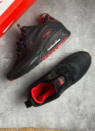 Кроссовки Nike Air Max 90 Mid Black Red живое фото 2