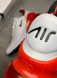 Кроссовки Nike Air Max 270 White Red живое фото 4