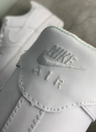 Кроссовки Nike Air Force 1 Low Pure White Leather живое фото 4