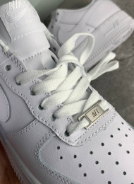 Кроссовки Nike Air Force 1 Low Pure White Leather живое фото 3