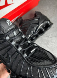 Кроссовки Nike Shox TL Black Hematite живое фото 3
