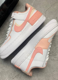 Кроссовки Nike Air Force 1 Low Shadow Washed Coral White Pink Quartz живое фото 1