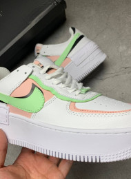Кроссовки Nike Air Force 1 Low Shadow White Peach Green живое фото 3