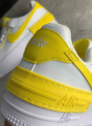 Кроссовки Nike Air Force 1 Low Shadow White Yellow живое фото 3