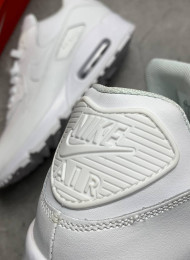 Кроссовки Nike Air Max 90 Leather Pure White живое фото 4