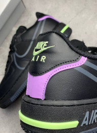 Кроссовки Nike Air Force 1 React Black Anthracite живое фото 4
