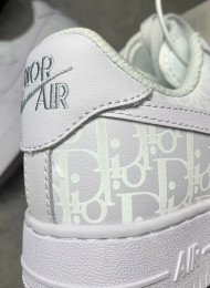 Кроссовки Nike Air Force 1 Low White Dior живое фото 4