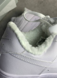 Кроссовки Nike Air Force 1 Low Winter White Leather живое фото 3