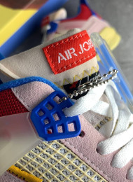 Кроссовки Nike Air Jordan 4 (IV) Union Guava Ice живое фото 3