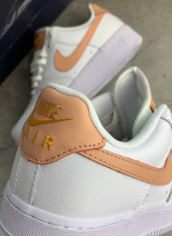 Кроссовки Nike Air Force 1 Low White Rust Pink живое фото 4