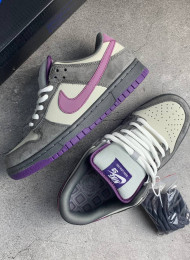 Кроссовки Nike Dunk SB Low Purple Pigeon Grey живое фото 2