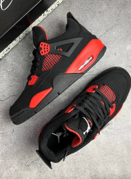 Кроссовки Nike Air Jordan 4 (IV) Red Thunder живое фото 2