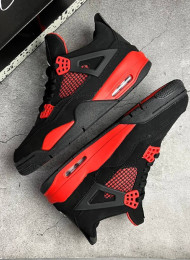Кроссовки Nike Air Jordan 4 (IV) Red Thunder живое фото 1