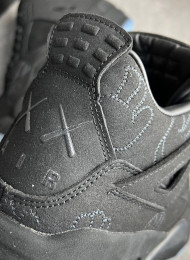 Кроссовки Nike Air Jordan 4 (IV) Retro Kaws Black живое фото 4