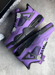Кроссовки Nike Air Jordan 4 (IV) Retro Travis Scott Purple  живое фото 1