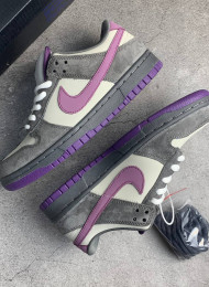Кроссовки Nike Dunk SB Low Purple Pigeon Grey живое фото 1