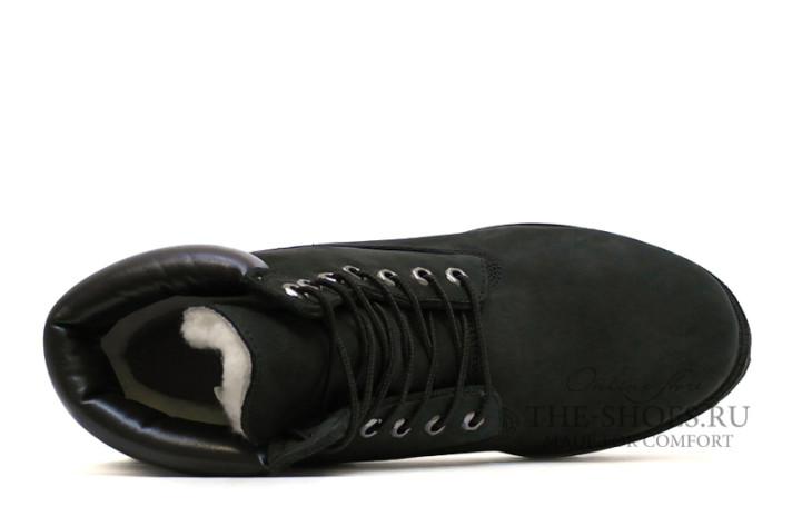 Ботинки Timberland 6-inch winter premium Panther Black  черные, фото 3