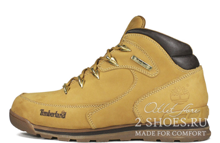Ботинки Timberland Euro Rock Mid Hiker Yellow Wheat 6164R желтые